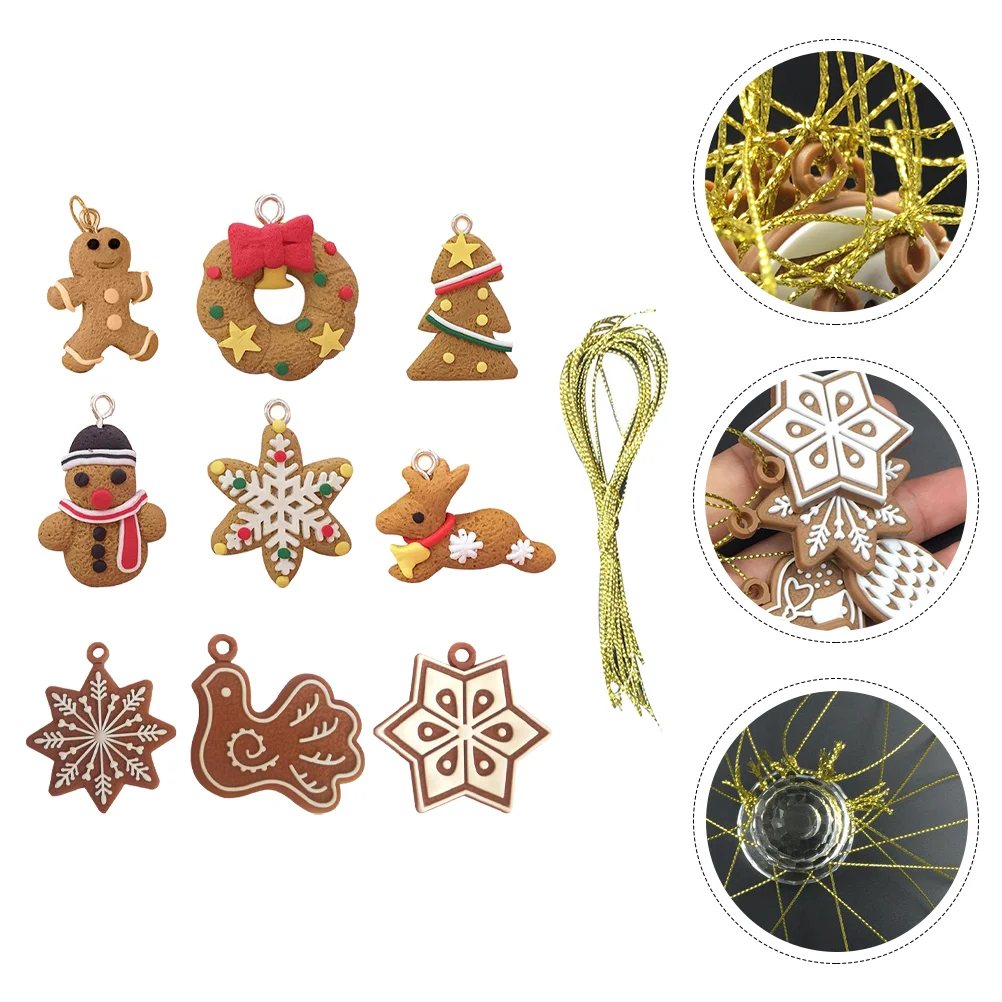 

17 шт. рождественские украшения, декоративные подвески на елку, Рождественские Подвески (случайный стиль)