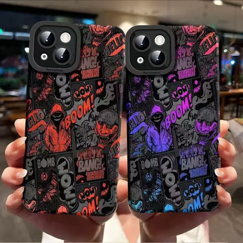 

SEIRASSIM Cute cartoon phone case for iphone 13 mini 11 14 pro max 12 shockproof cover for iphone xr xs max x 7 8 plus se2020 6s