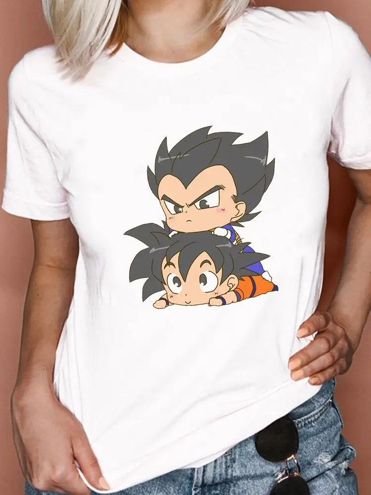 Футболка женская Dragon Ball Летние новые товары с мультяшным принтом Модная футболка