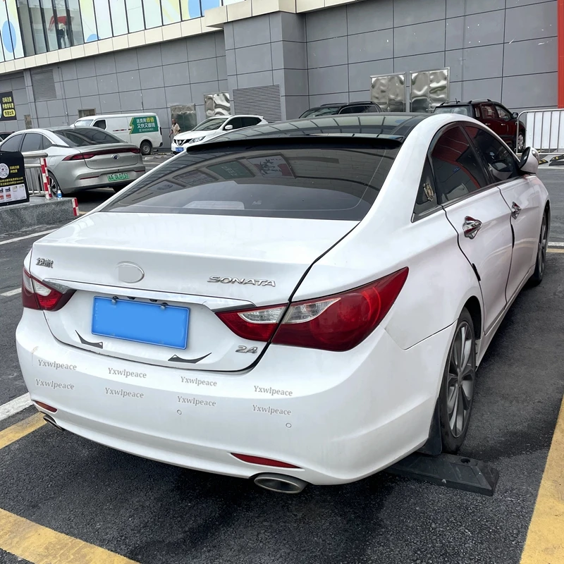 Для Hyundai Sonata 8 2011 2012 2013 2014 АБС-пластик цвет грунтовки спойлер на крышу заднего окна