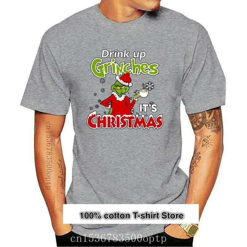 

Camiseta de mujer para hombre, camisa de mujer Drink Up Grinches It's Christmas version 2, nueva