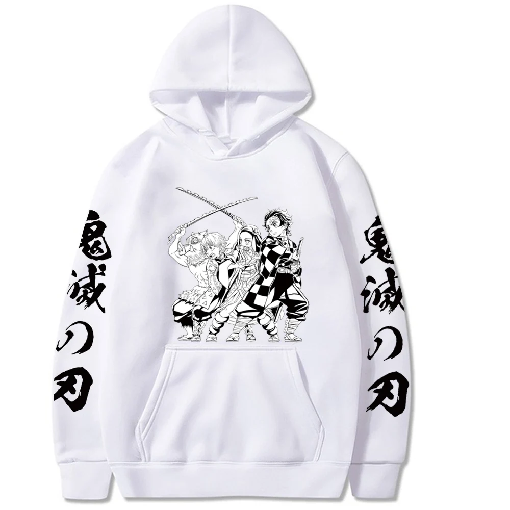 

COOL 3d Hoodies Demon Slayer Printed Hoodie Sweatshirts Harajuku Hip Hop Pullover Loose Print Streetwear Unisex tops