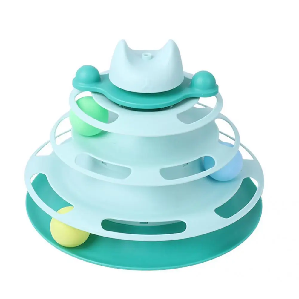 

Playing Toy Funny Kitten Tower Tracks Toy Interactive Toy Cat Tracks Toy Creative Birthday Gift