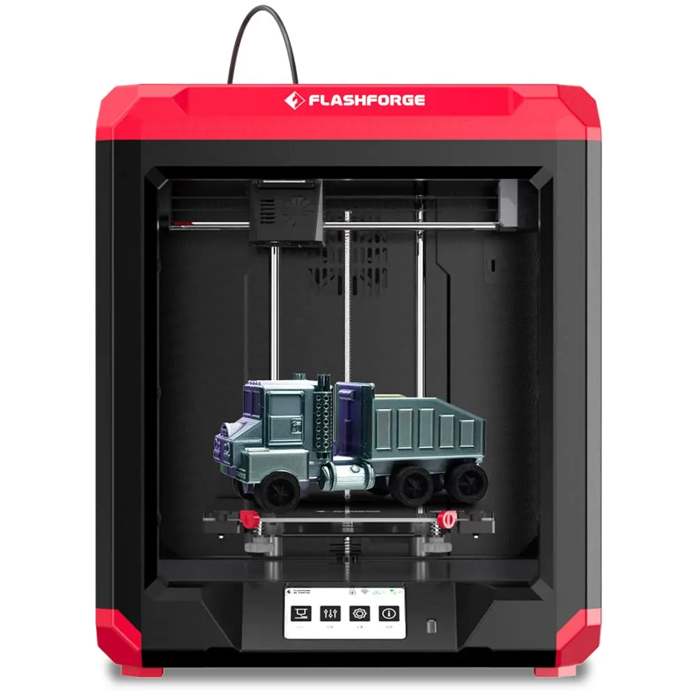 

3D принтер FLASHFORGE Finder 3 с двойной платформой, большой размер печати 190x195x200 мм для обучения и семейного использования, прямой привод
