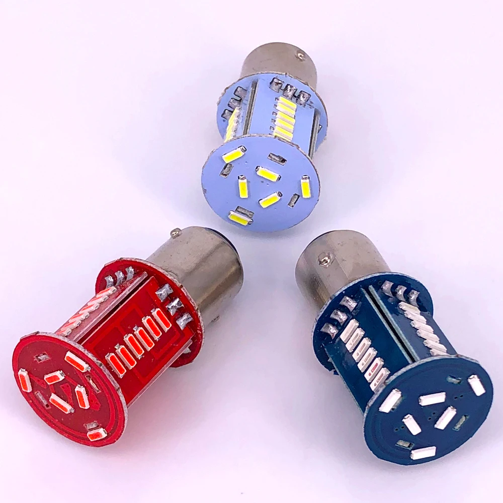 

20Pcs 1156 BA15S P21W 1157 BAY15D P21/5W Led Bulb Car Tail Bulb Brake Lights Reverse Lamp Turn Signal Lamp Brake Motorcycle 12V