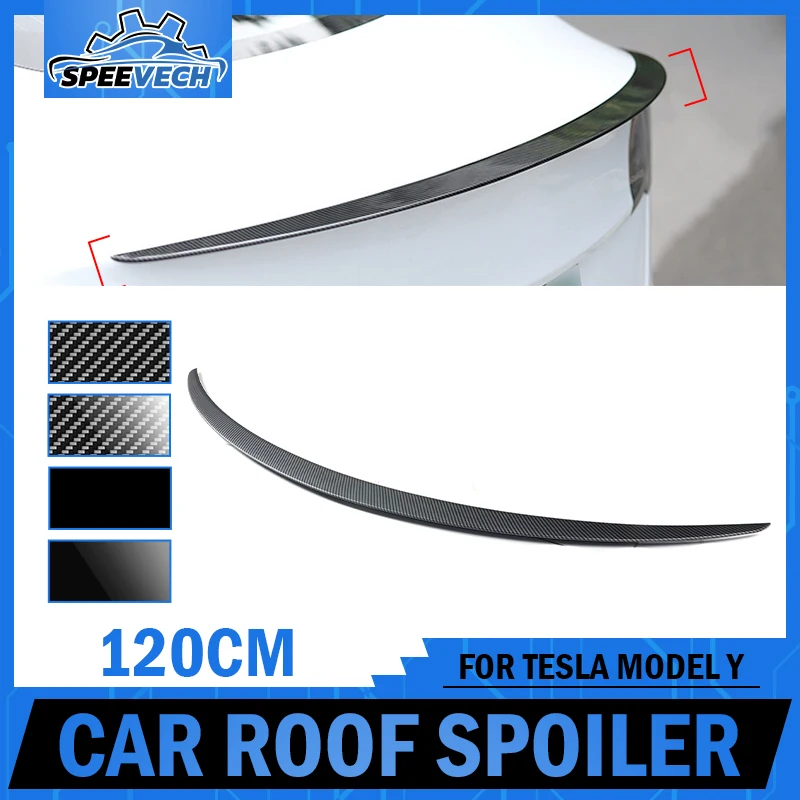 Автомобильный задний спойлер для багажника губа из АБС углеродного волокна