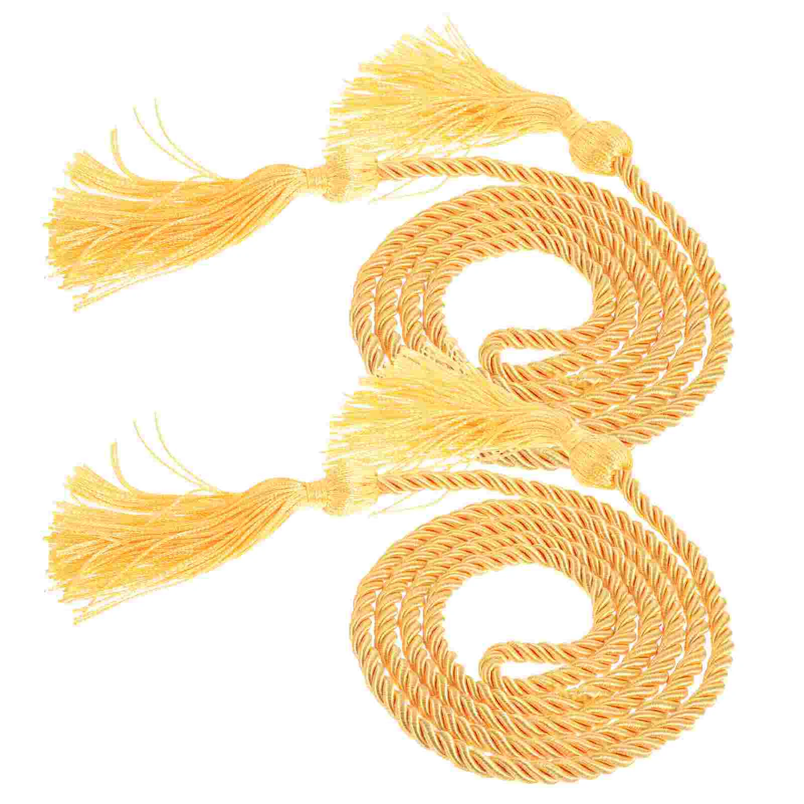 

2Pcs Decorative Honor Cord Multi-use Tassel Ropes Woven Tassel Cord Decoration