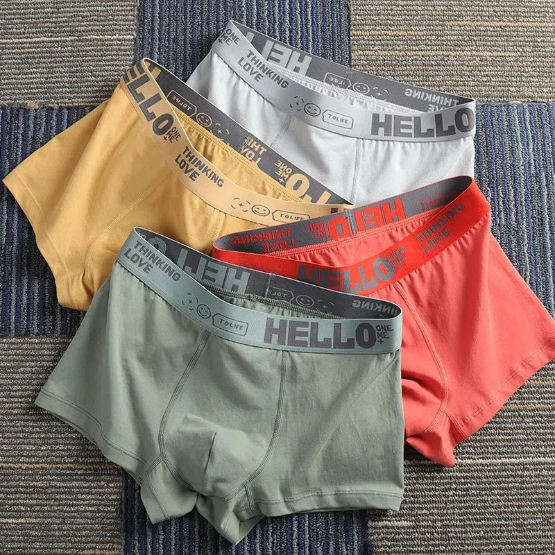 Men's Panties Boxer Men Soft Men's Briefs Cotton Man's Underwear Mid Waist Men Underpants Breathable Men's Shorts Free Shipping