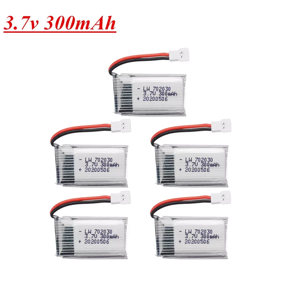 

Аккумулятор Lipo 300 мАч для Udi U816 U830 F180 E55 FQ777 FQ17W Hubsan H107 Syma X11C FY530, запчасти для радиоуправляемых дронов, Аккумулятор 3,7 в 702030