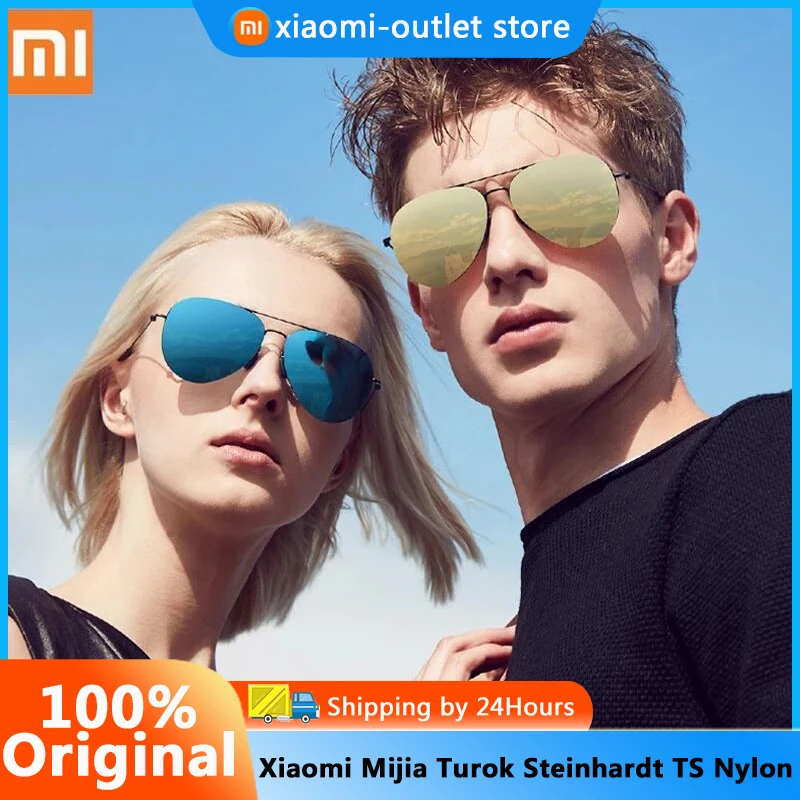 

Xiaomi Mijia Turok Steinhardt TS Nylon Polarized Sunglasses Colorful RETRO 100% UV-Proof Fashion Stainless Sun Lenses case box