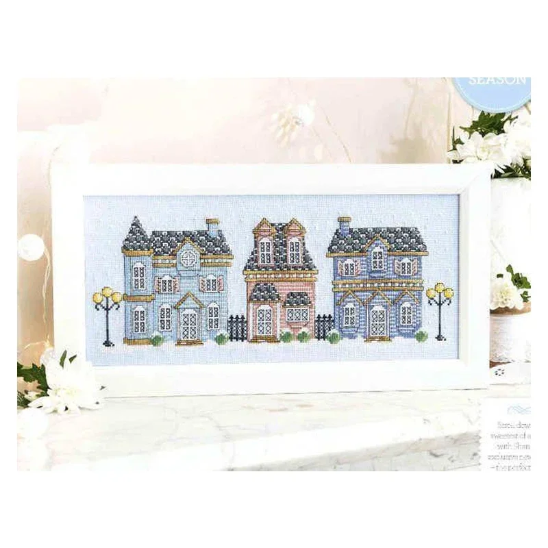 Amishop Gold Collection милый набор для вышивки крестом домашний рождественский коттедж