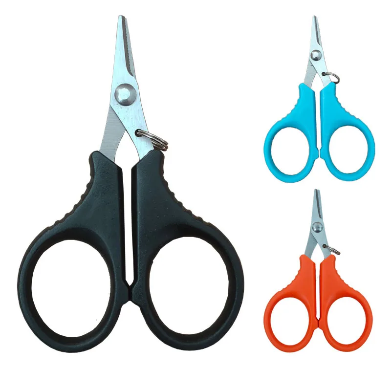 

ALASICKA 1PCS Stainless Steel Fishing Scissor Portable Scissor Plier Cut PE Line Braid Line Cutter Plies Carp Fishing Tools