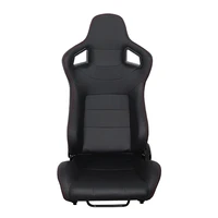 black bucket style racing seat racing car seat covers fit for most racing simulator cockpit with waterproof faux leather