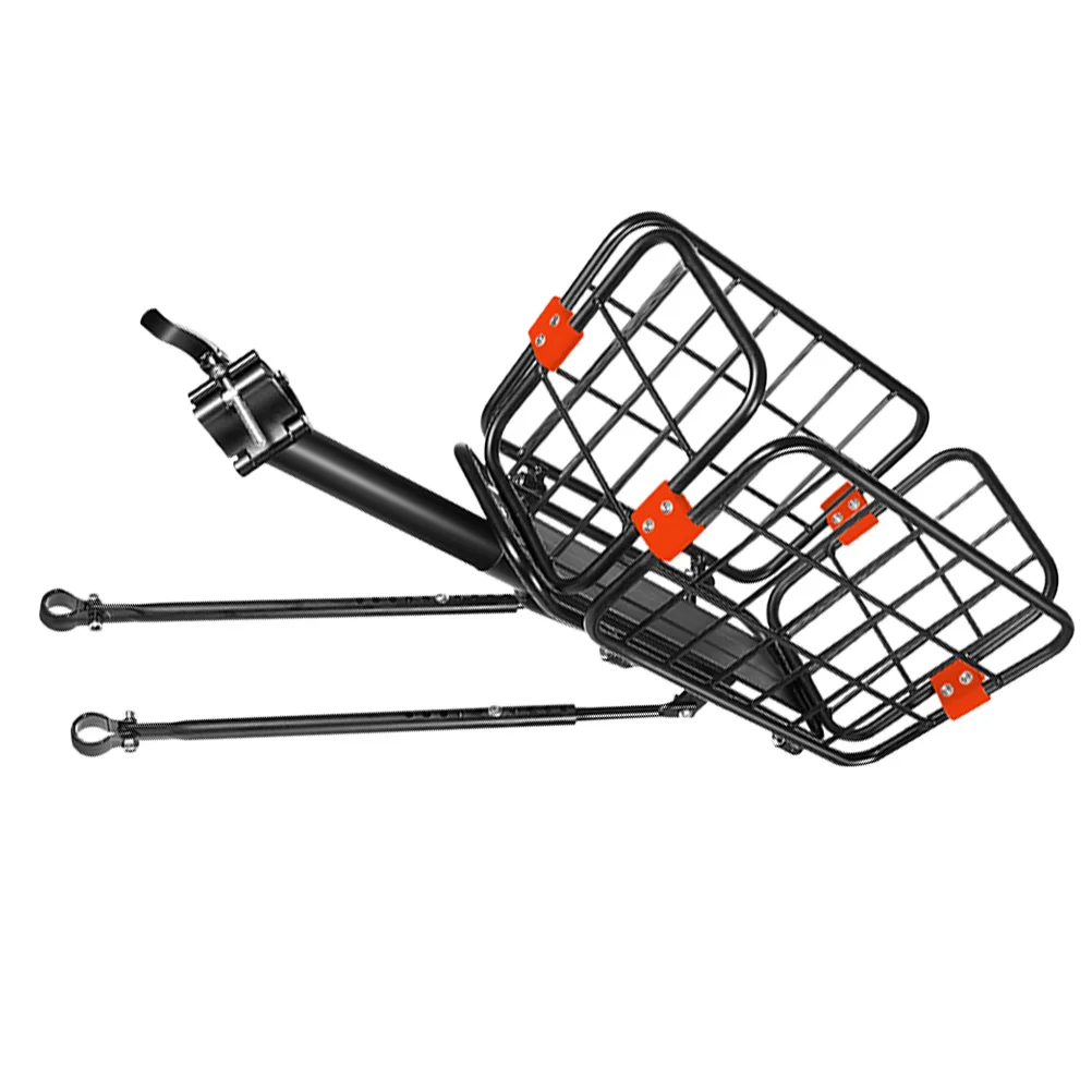 

Basket Bike Rear Rack Storage Metalcontainer Wire Pannier Detachable Carrier Cycle Electric Car Cargo Mountain Supplies