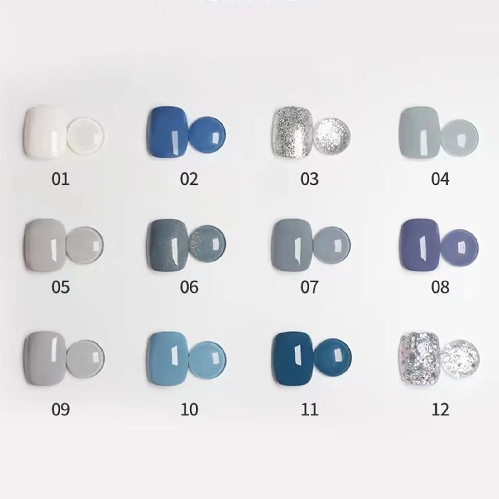 

Creamy Gel Nail Polish Gel Nail Polish Platte 12 Colors DIY Gel Polishes Popular UV Nail Gel For Professional Manicure Nail