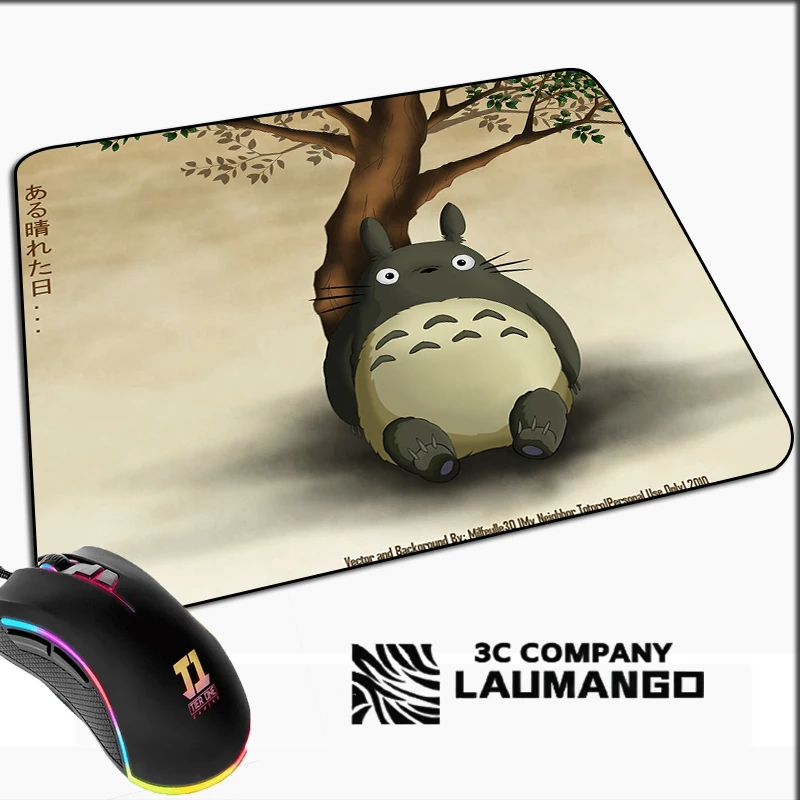 

Коврик для мыши Totoro, компьютерный коврик, игровые аксессуары, аниме коврик, игровой коврик для девочек, Настольная защита, Настольный коврик...