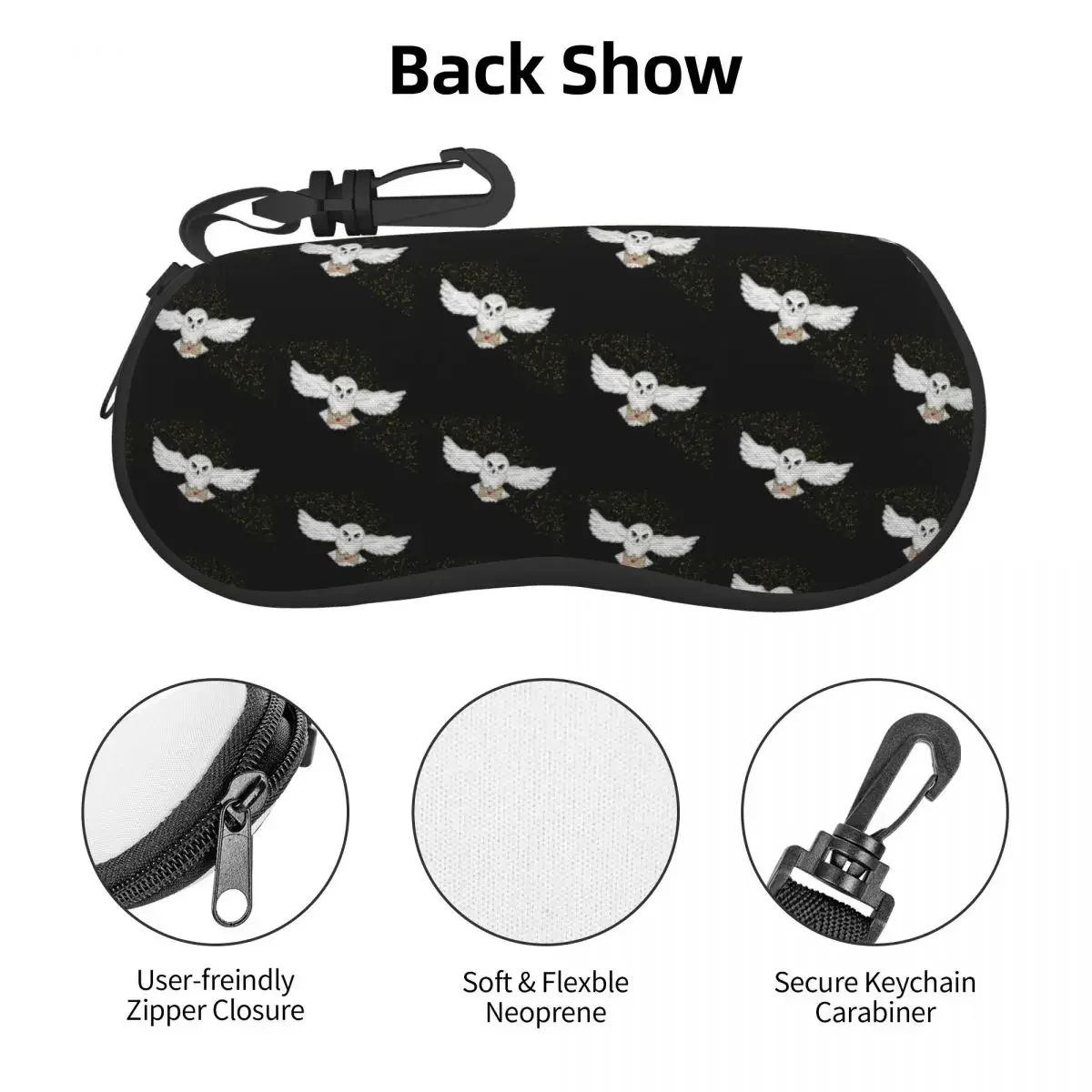 Сумка-тоут с изображением совы чехол для очков женщин и мужчин милый волшебный