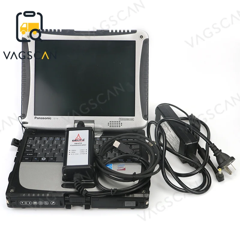 

FOR DEUTZ DIAGNOSTIC KIT (DECOM) Deutz SerDia 2021 Programming Tool Dealer level scanner CF19 Laptop