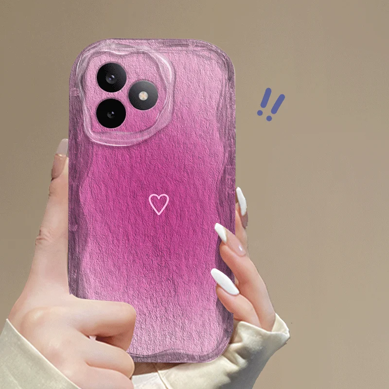 Фото Гибкий чехол из ТПУ для Honor X8d 4G X6d 5G, защитный чехол с противоударным покрытием и рисунком в виде сердечек №2