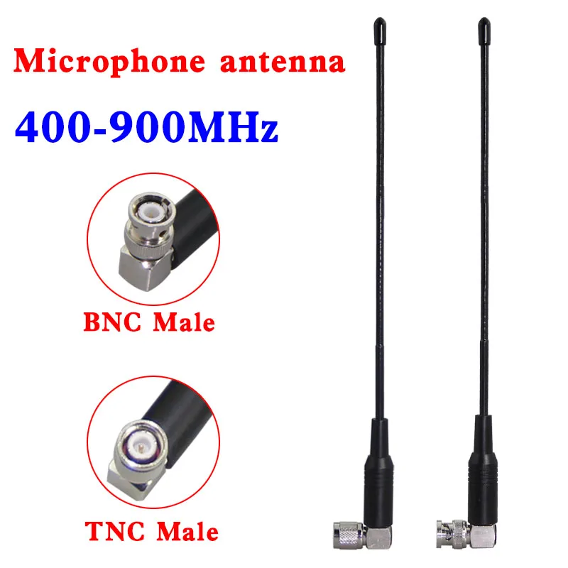 Антенна с мягким плетком 400-900 МГц 7 дБи штекер BNC TNC для shure UHF беспроводной приемник