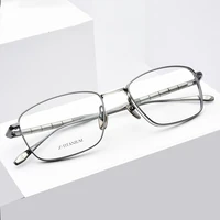 pure titanium large size business glasses frames square men optical eyewear prescription frame diopter eyeglasses zt27015