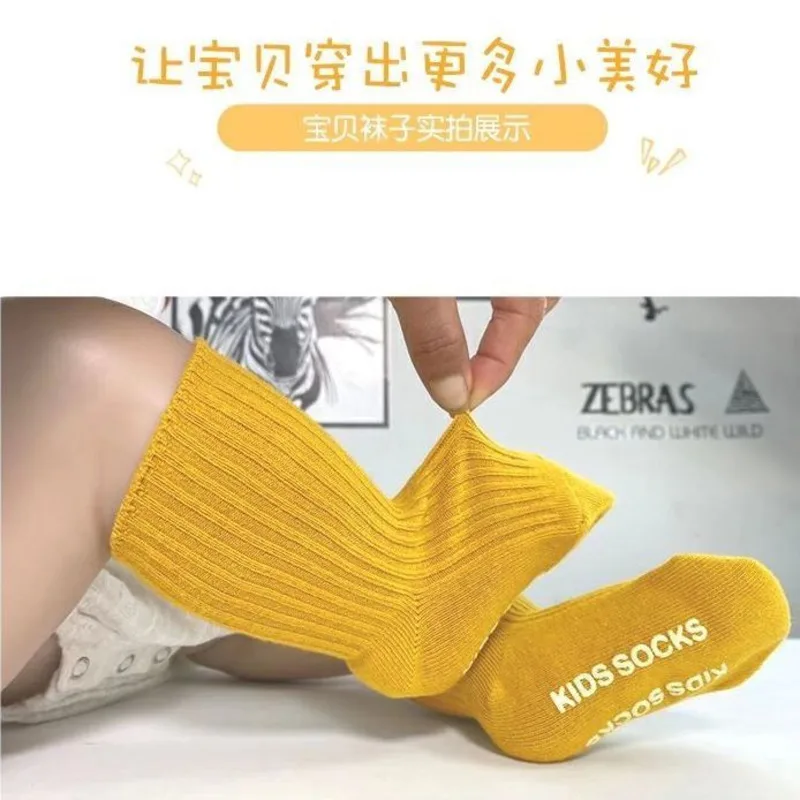 6 пар/партия детские носки из натурального хлопка