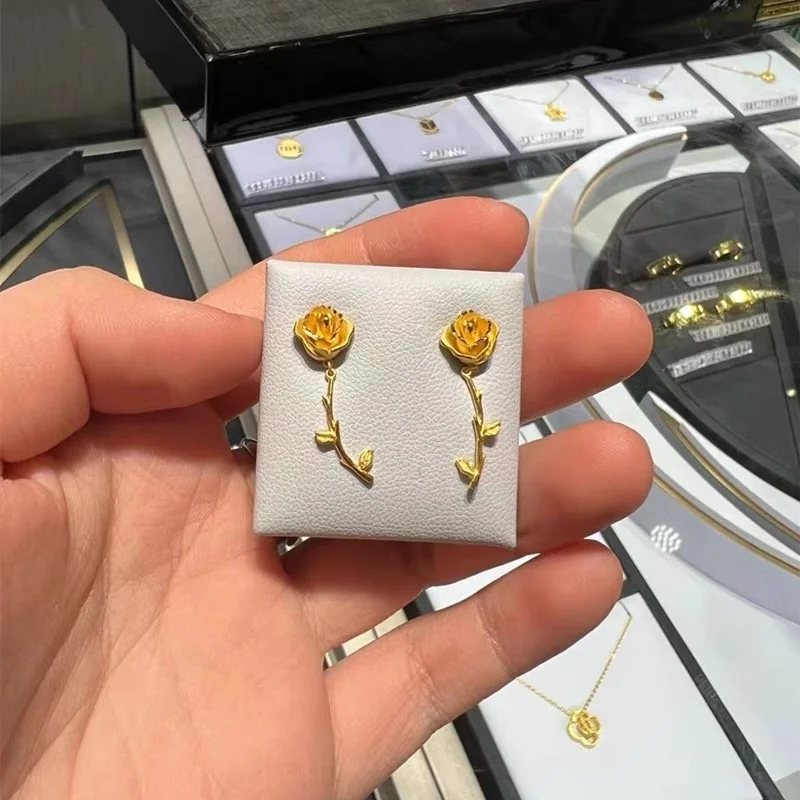 Французский стиль пожизненная романтика ~ Высококачественные серьги-гвоздики с