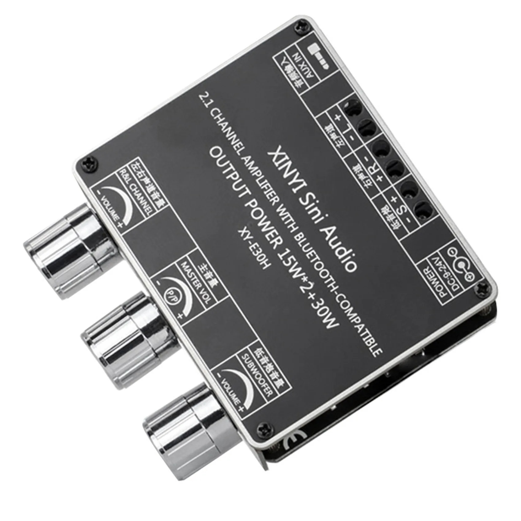 

XY-E30H 2.1 Channel Bluetooth Audio Power Amplifier Board Module High and Low Bass Subwoofer App