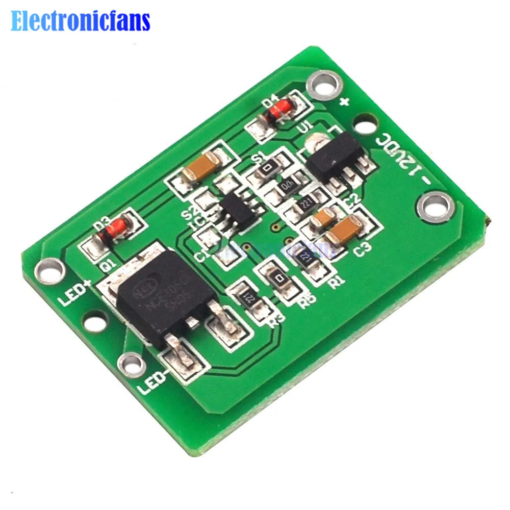 

12V Capacitive Touch Switch Sensor Module DC 6-24V 3A Push Button Touching Key Module Jog Latch Sensor Board With Relay