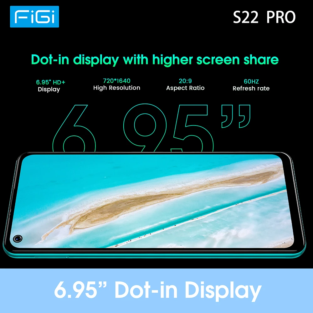 [World Premiere] FIGI S22 Pro Cell Phones 256GB 4G Smartphone Android Mobile Phones 8200mAh Battery 6.95