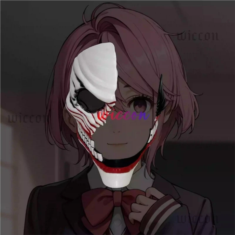 Аниме Dandadan Косплей Aira Shiratori Костюм Jk Школьная форма Маска Платье Пальто Розовый