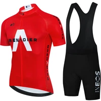 ineos grenadier mens mtb cycling pants clothes jersey pro team uniform summer bicycle jacket mountain bike gel bib shorts set