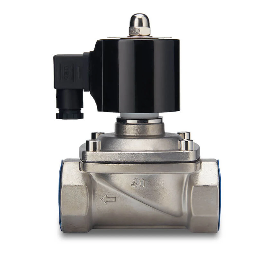 KP2S 1/8" 1/4" 3/8" 1/2" 3/4" 1" 1 2" Stainles Solenoid Valve DC12V DC24V AC220V 110V Normally closed |