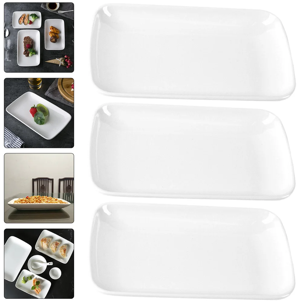 

Plate Plates Dish Platter Rectangular Tray Serving Saladbbq Grill Snack Platters Appetizer Pasta Fruit Kitchen Sushi Pastry