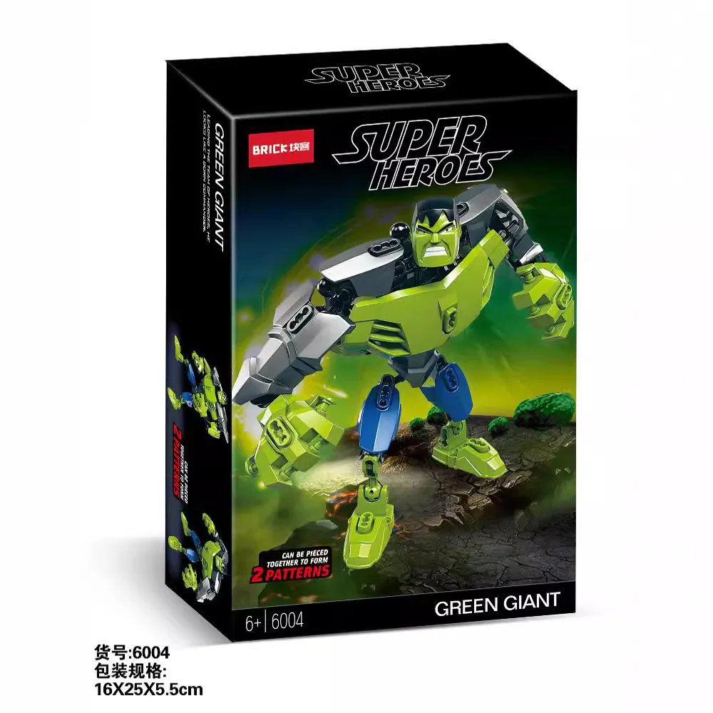 Конструктор Бэтмен Капитан Красота игрушка для мальчиков Халк Железный человек