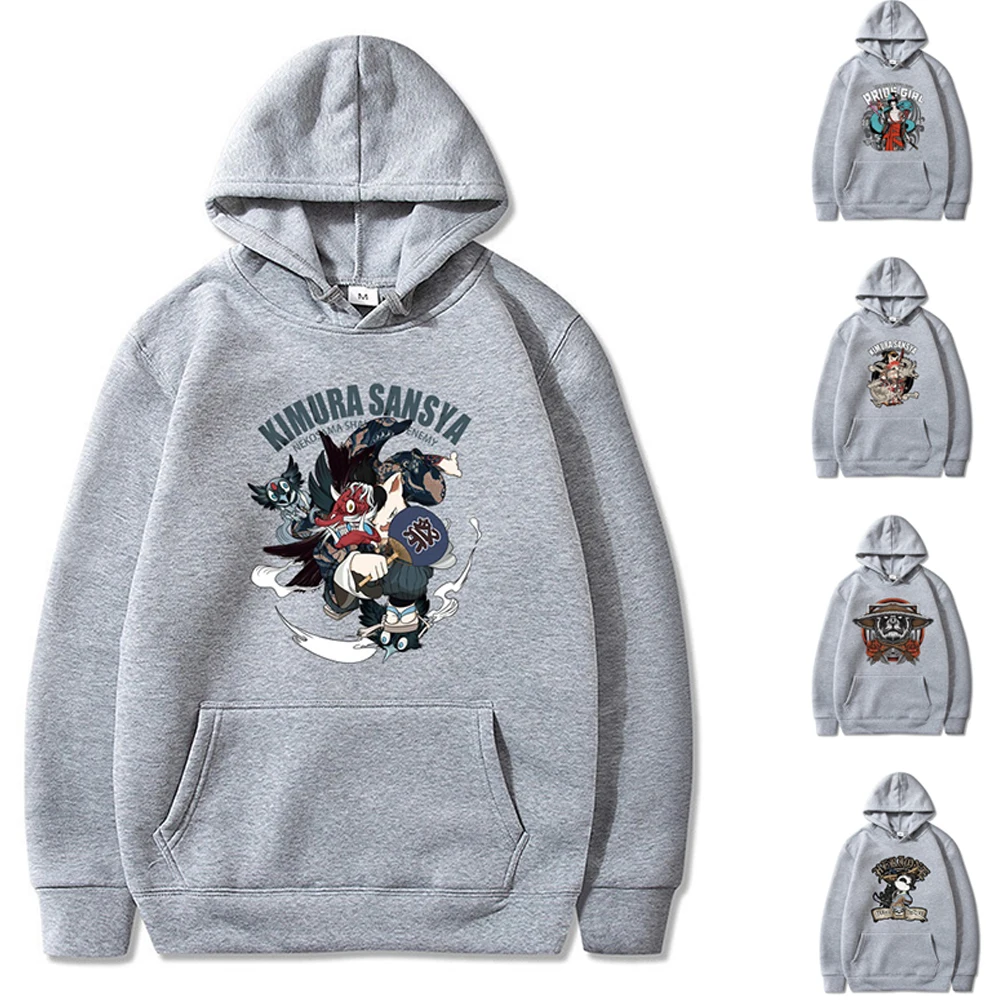 

Мужские/женские толстовки, Осенний Повседневный пуловер с карманами и принтом самурая, свитшоты, свободная универсальная уличная одежда с ...