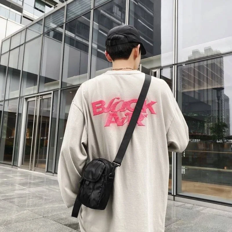 Summer Sports Casual Fashion Mens Shoulder Messenger Bag Mini Phone Bag Men's Belt Bag Disco Bag Storage Bag