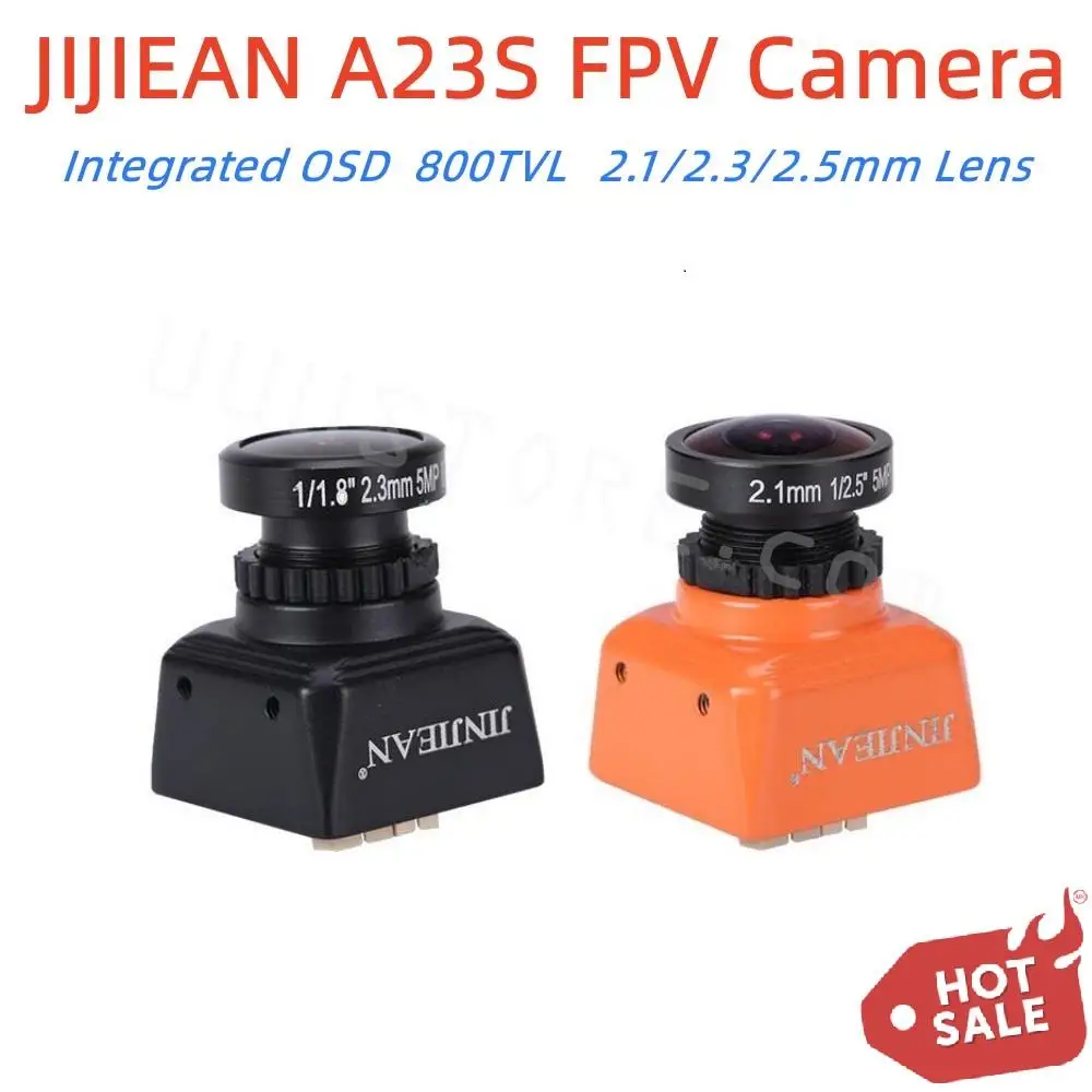

JIJIEAN A23S FPV Camera Integrated OSD 800TVL 2.1/2.3/2.5mm Lens Mini FPV Camera Replace RunCam Swift 2 For RC Racer Drone