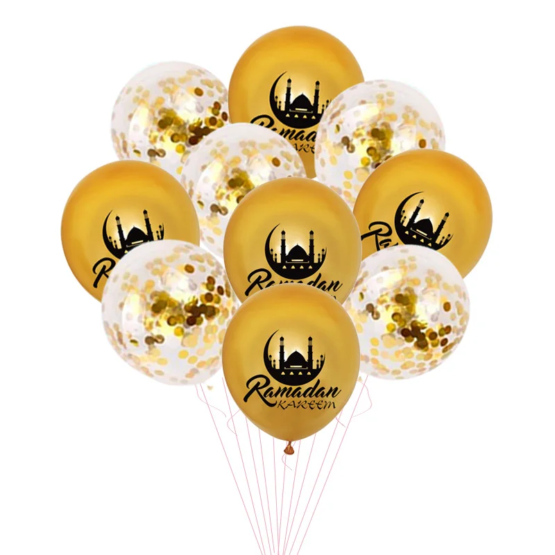 

ИД украшение Мубарак Золотая Луна Звезда Фонарь замок печать одноразовая посуда баннер Рамадан Исламские мусульманские Вечерние принадлежности