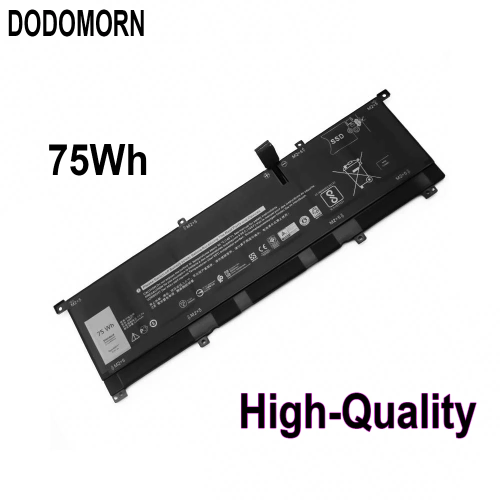 Новый аккумулятор DODOMORN 8N0T7 для Dell XPS 15 9575-D1805TS D1605TS P73F(DF13) 0TMFYT Precision 5530 2-в-1