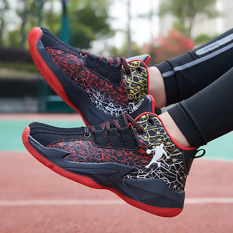 Brand Mens Casual Sneakers High-tops Sneakers Trendy Boys Basketball Sports Tennis Shoes Outdoor Off-road Shoes Couple Sneakers