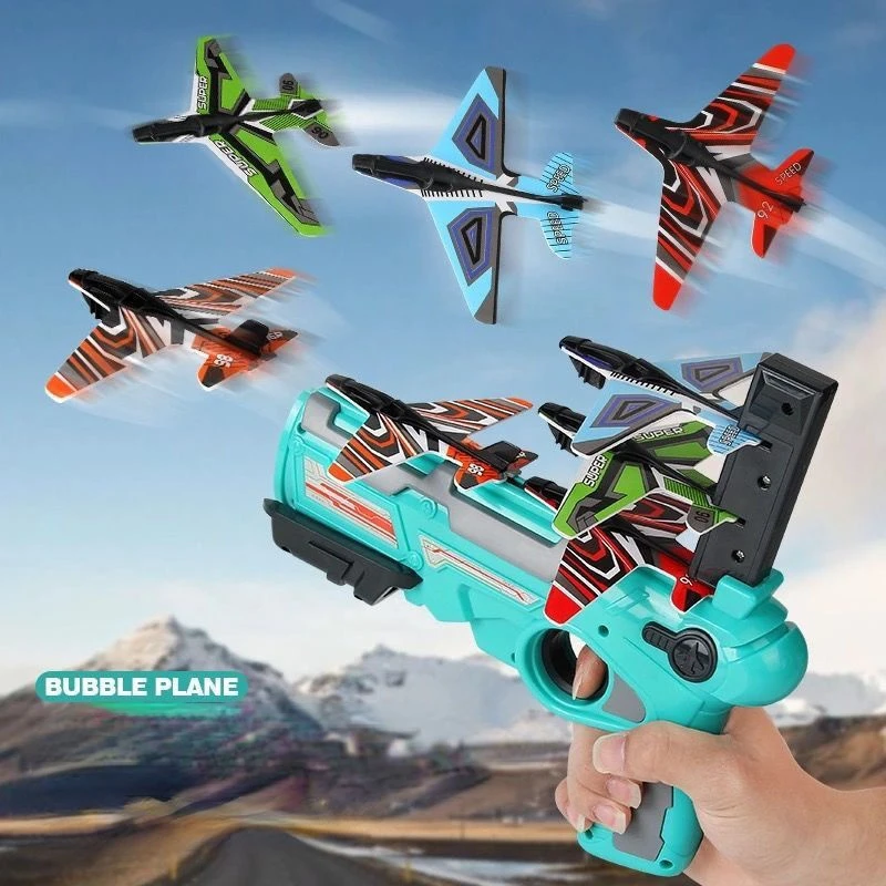 

Catapult Plane Sports Game Outdoor Garden Child Airplane Launcher Bubble Catapult Slingshoot Plane Toy Antistress Fidget Toys