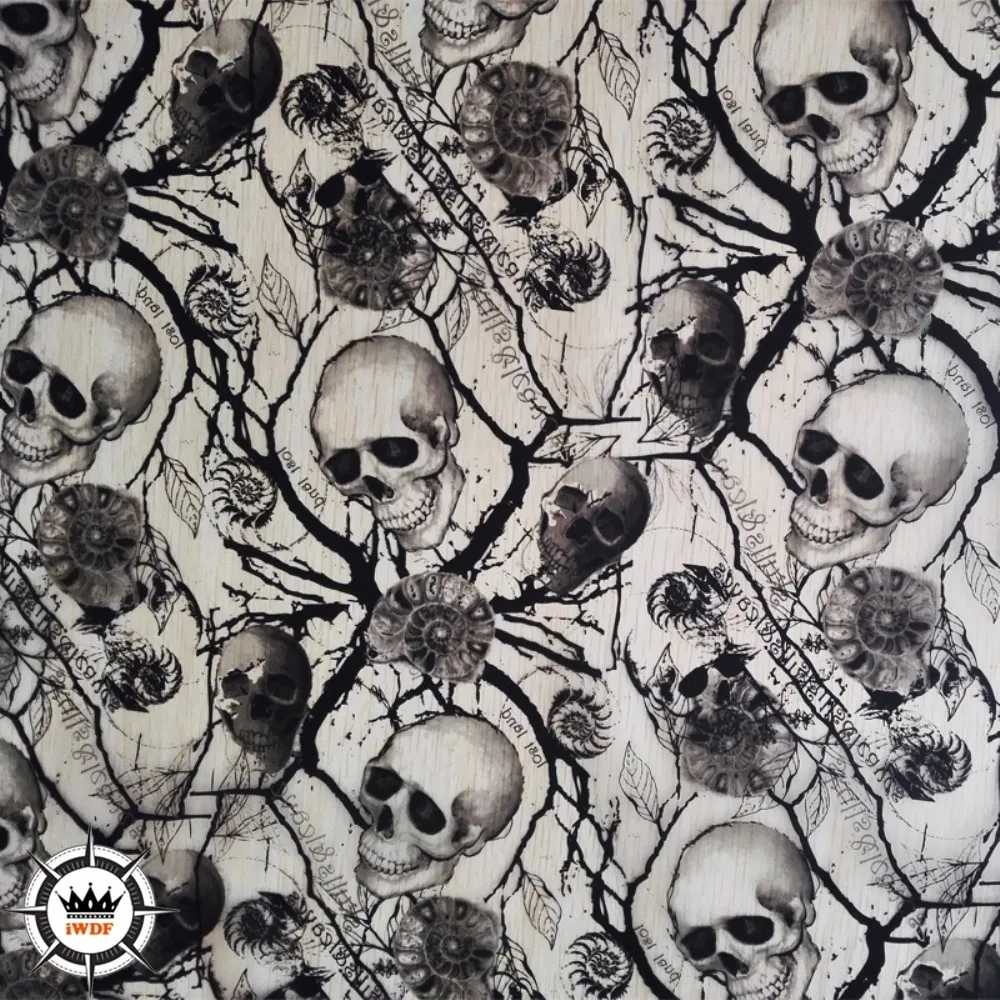 

WDF753 10 Square Meter Width 1M Skull Patterns Water Transfer Printing Film
