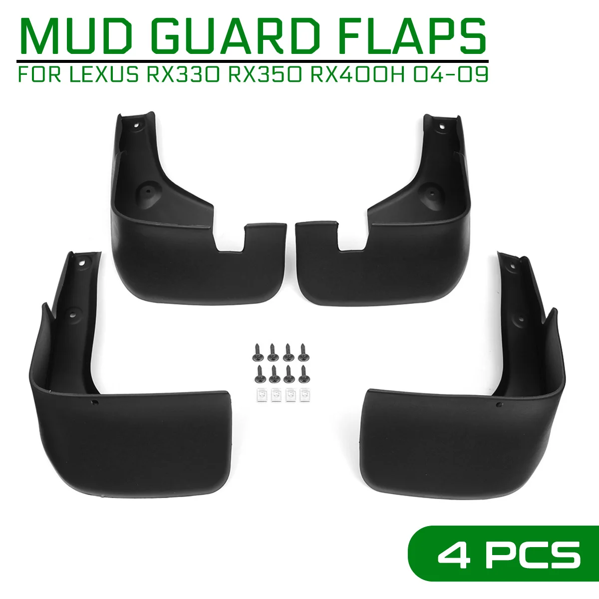 

Front Rear Car Mud Flaps Mudflaps Mudguards Splash Guard for Fender Accessories For Lexus RX330 RX350 RX400H 2004-2009