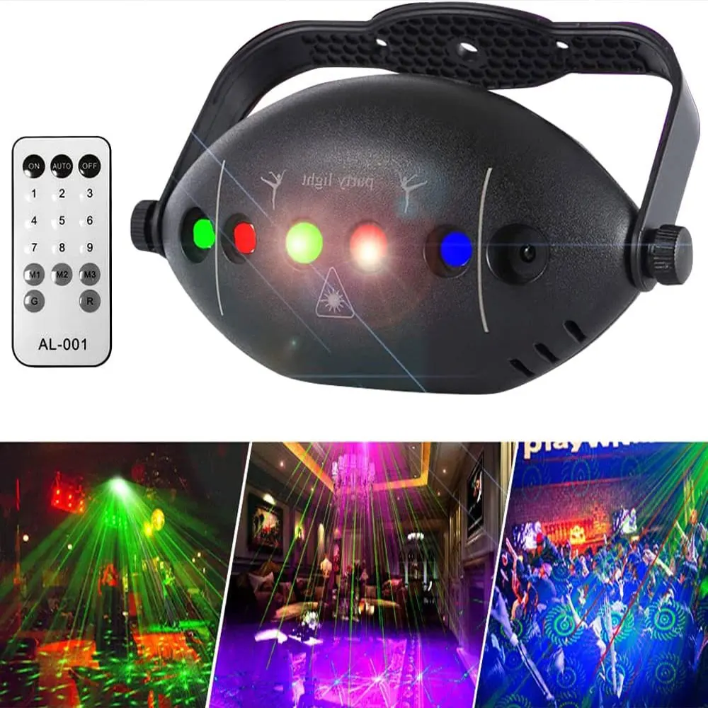 

Party Lights Disco Light, 72 Light Patterns Strobe Light for Club Bar Parties Holiday Christmas Birthday Wedding Home Decoration