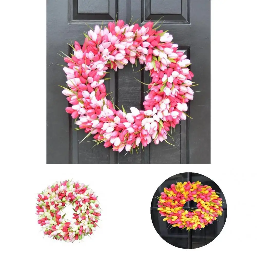 

Портативный удобный стильный визуальный эффект венок многоразовый подвесной Декор Широкое применение для дома