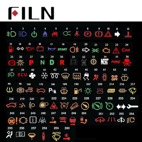 FILN 12mm waterproof metal led indicator light 2pins with car boat dashboard warning symbol led 12v 24v pilot lamp signal lamp