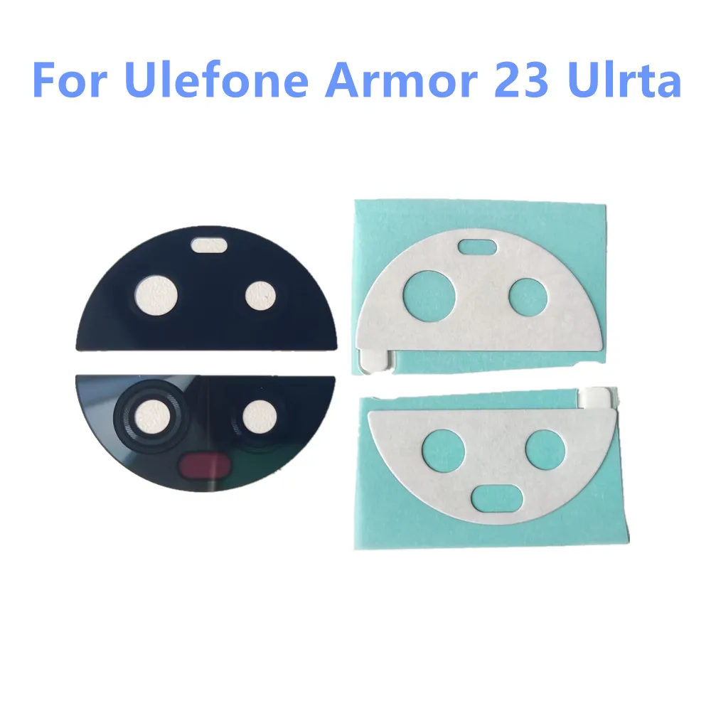 Фото Новый оригинальный для Ulefone Armor 23, сверхrta задняя крышка сотового телефона, задняя часть объектива основной камеры, стеклянная крышка, детали с клейкой лентой №1