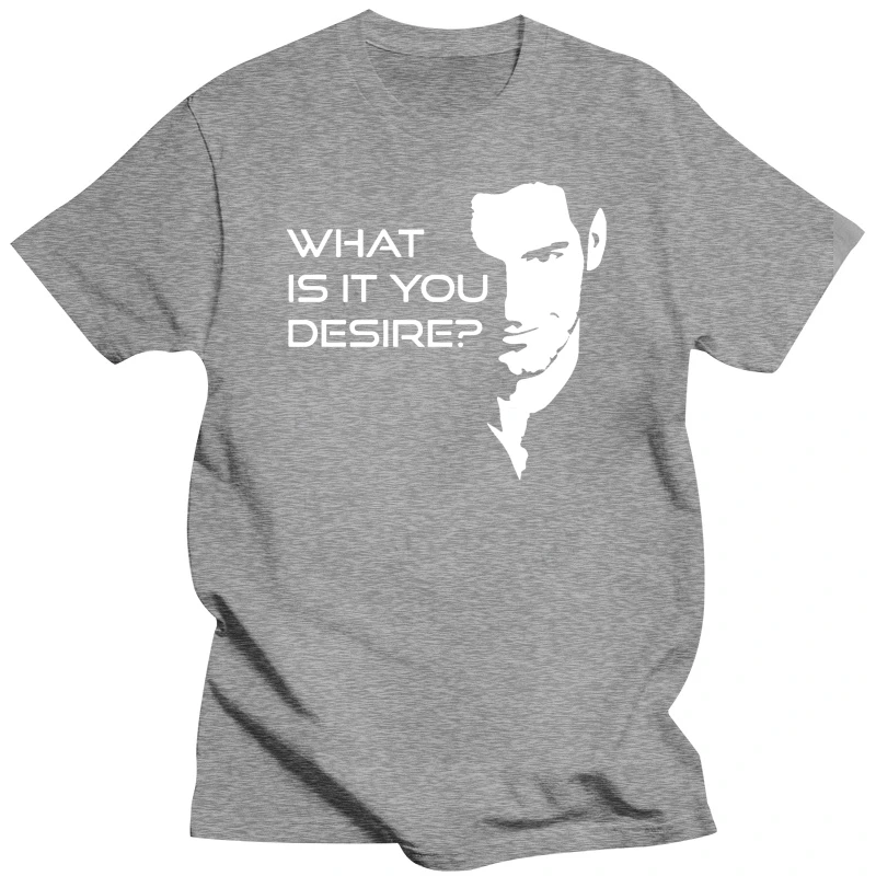 Мужская футболка Lucifer Morningstars What Is It You Desire новые футболки для странного отдыха