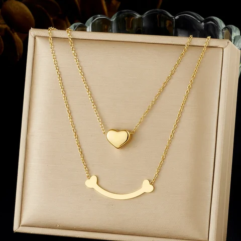 DIEYURO золотое сердце ожерелье